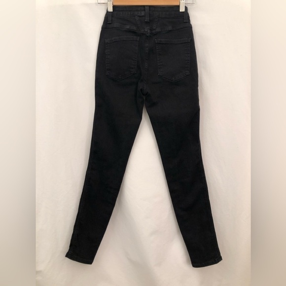 Closed Anthropologie Skinny Pusher 1920 Jeans Black Made In Italy Size 25 - Picture 4 of 14